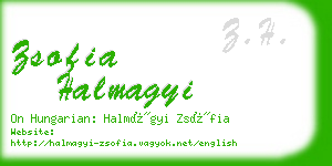 zsofia halmagyi business card